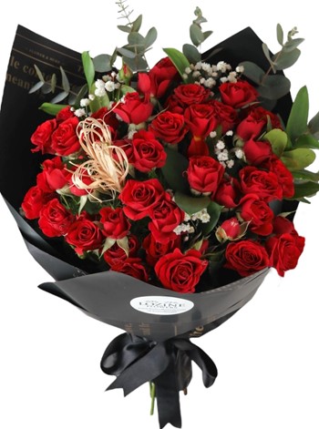 Kırmızı Çardak Gül Buketi