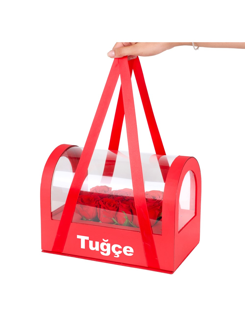 Kırmızı Çantada Kırmızı Gül