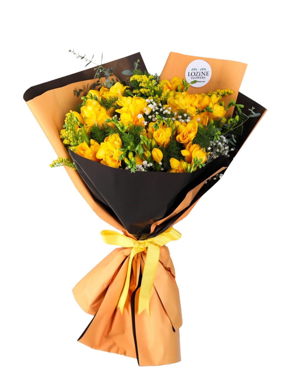 Yellow Freesia Buketi