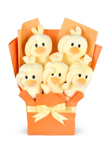 Sarı Civciv Peluş Buketi