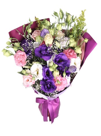 Renkli Lisyantus Buketi