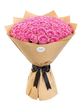 101 Adet Dev Pembe Gül Buketi