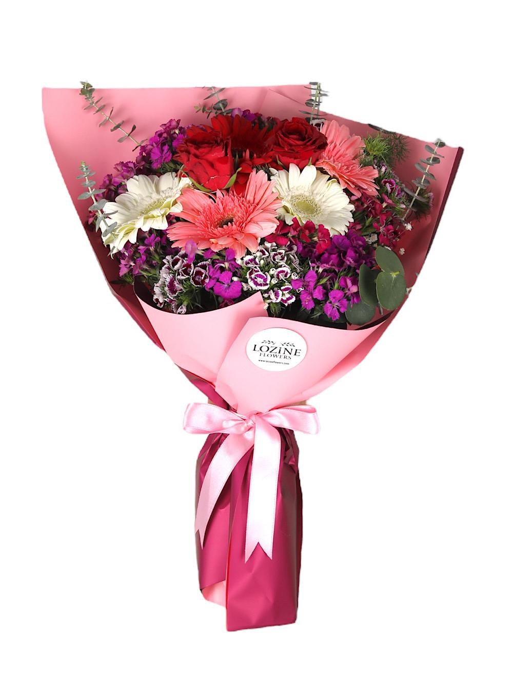 Gerbera ve Gül Buketi