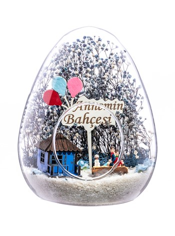 Teraryum Annemin Bahçesi Beraber Bir Ömür Sırt Sırta-Mavi