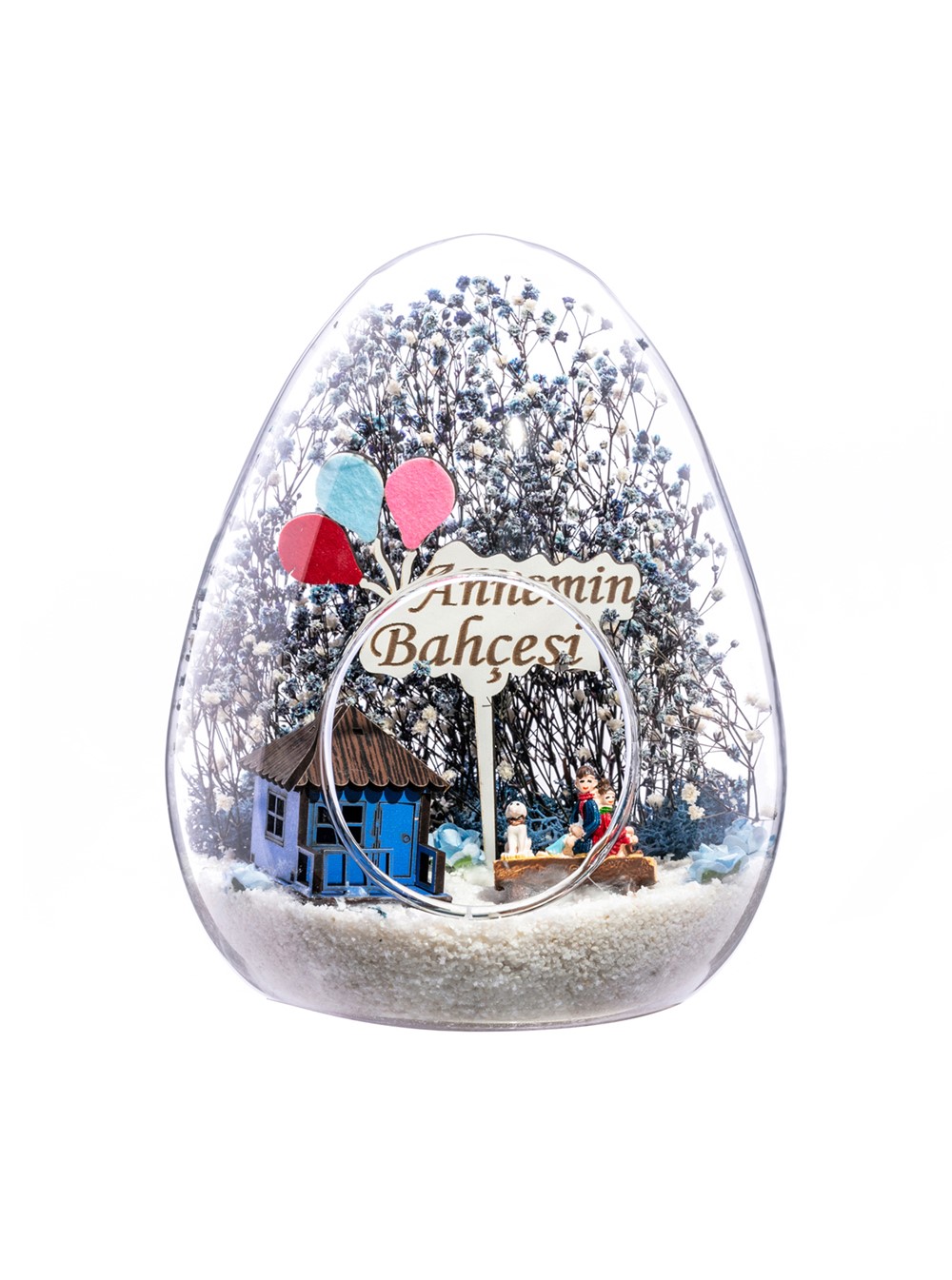 Teraryum Annemin Bahçesi Beraber Bir Ömür Sırt Sırta-Mavi