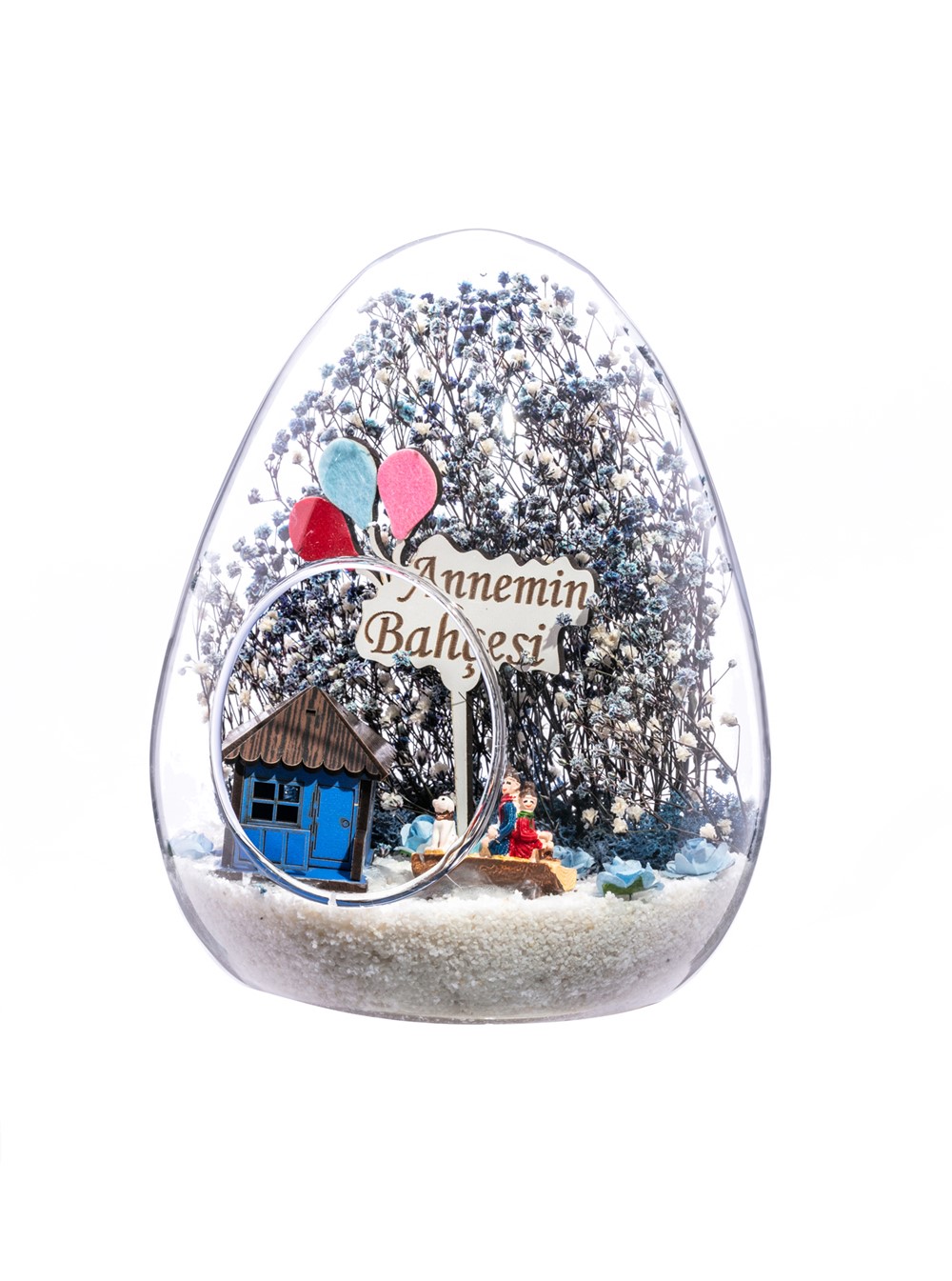 Teraryum Annemin Bahçesi Beraber Bir Ömür Sırt Sırta-Mavi