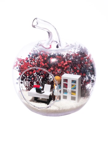 Teraryum Mini Yeni İş Kadın Sarışın Mavi Ceketli-Cipsomiks