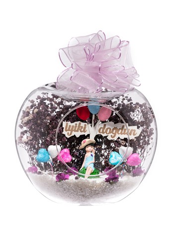 Teraryum İyi Ki Doğdun Tabelalı Mor