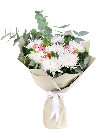 Beyaz Anastasia Buketi