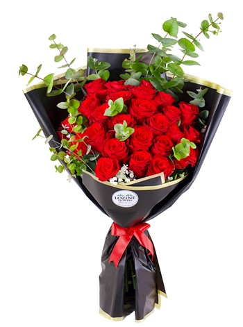 30 Adet Kırmızı Gül Buketi