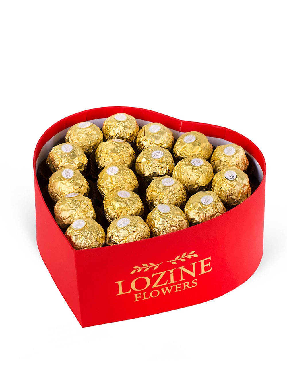 Kırmızı Kutuda  Ferrero Rocher Çikolatalar