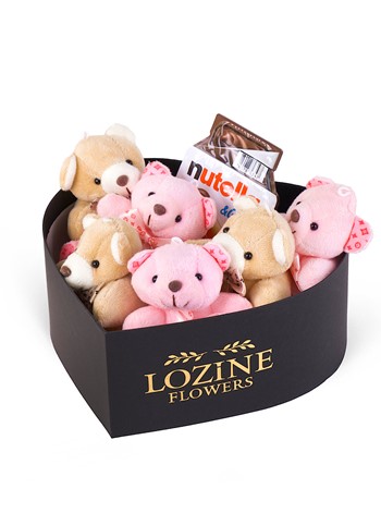 Kalp Kutuda Ayıcık Mix