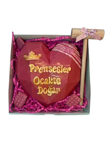 Prenseslere Özel Kırmalı Pinyata Çikolata (Pembe)