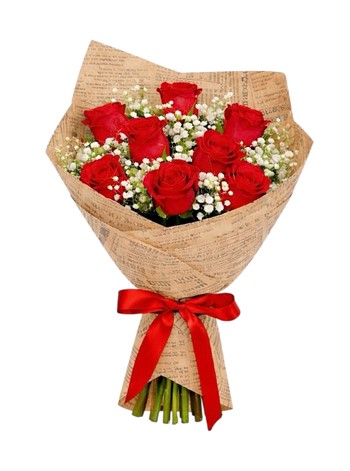 Aşk Kokulu Kırmızı Gül Buketi