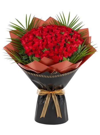 Sevgiliye 101 Adet Kırmızı Gül Buketi