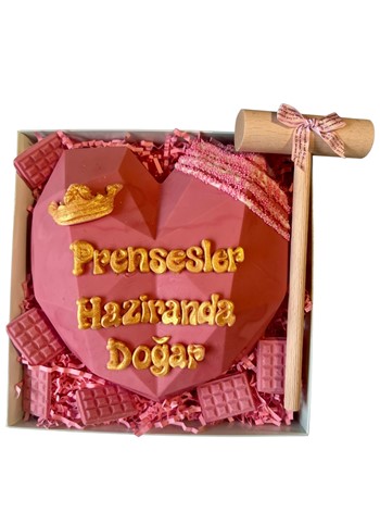 Prenseslere Özel Kırmalı Pinyata Çikolata (Pembe)